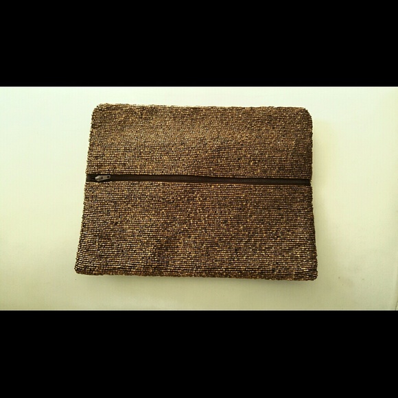 MOYNA Bronze Beaded Bag - Picture 3 of 3