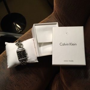 Calvin Klein silver tone stainless steel watch
