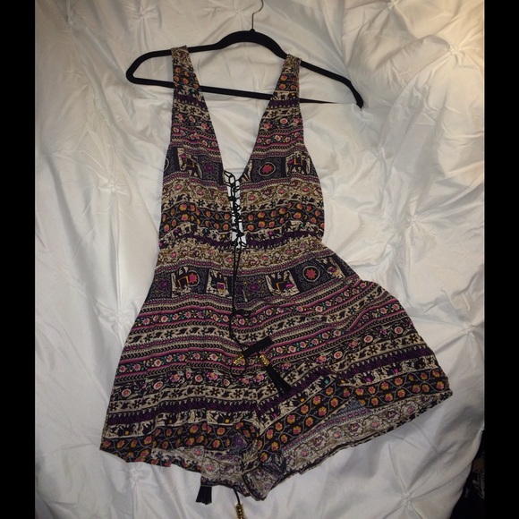 LF tribal romper jumpsuit