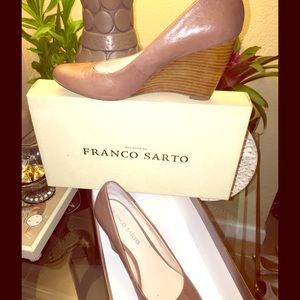 PRE-LOVED Franco Sarto Taupe Wedge