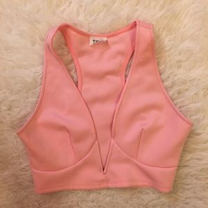 Pink Plunge Crop