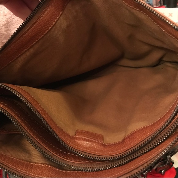 Celine Authentic Cognac Leather Handbag Purse Tags - Picture 7 of 7