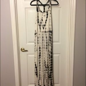White Tie Dye Maxi