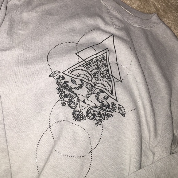 Grey sweatshirt with design💖 - Picture 1 of 2