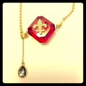 Betsey Johnson Fleur De Lis necklace