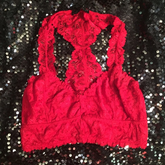 NEW! Red Racerback Lace Bralette