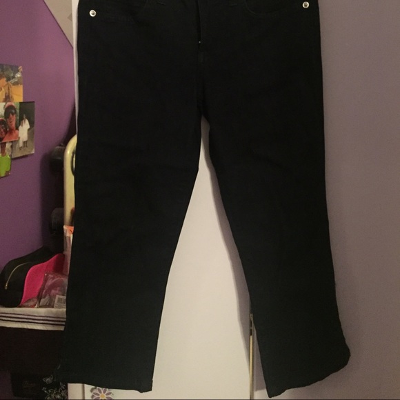 Dark navy Capri's from BEBE, size 27 - Picture 3 of 3