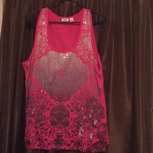 Sequin Fronted Tank - Picture 1 of 4