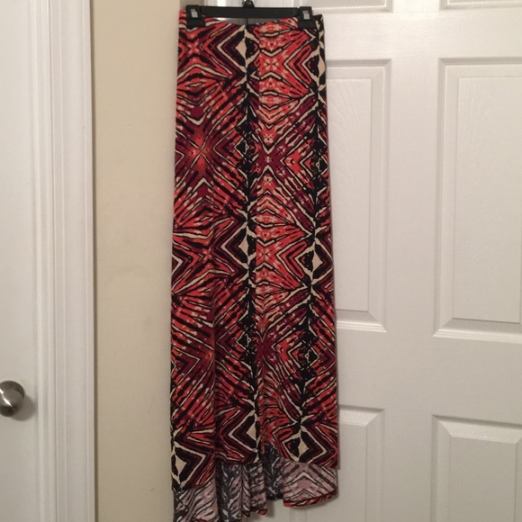 Patterned Maxi Skirt