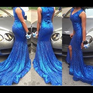 Custom made "shades of Shea" dress