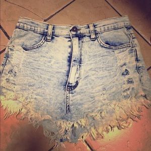 High waisted shorts