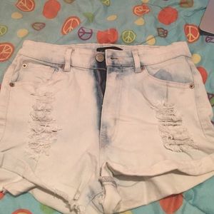 Dark ocean blue mixed with light blue shorts