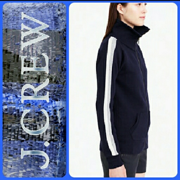 🆕Funnel Sweat Jacket w/Stripe - Picture 2 of 4