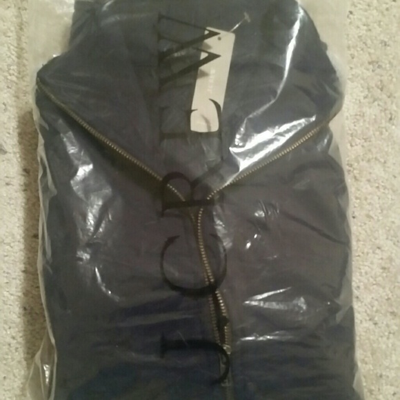 🆕Funnel Sweat Jacket w/Stripe - Picture 4 of 4