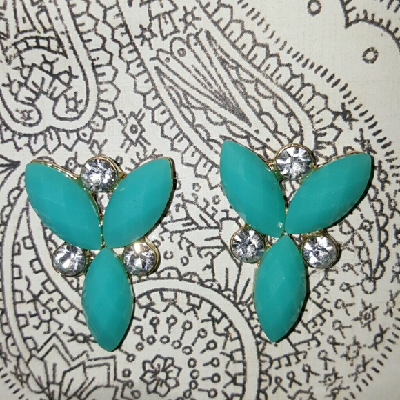 Turquoise statement earrings!nwt
