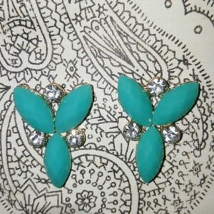 Turquoise statement earrings!nwt