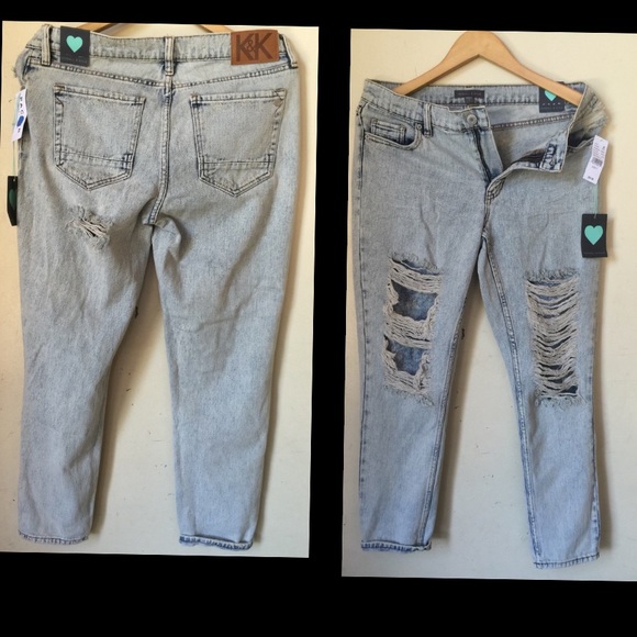 Kendall & Kylie ripped jeans