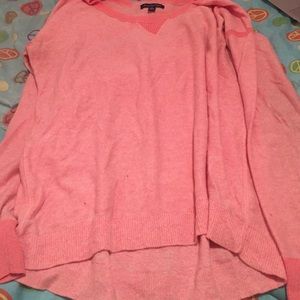 Pink long sleeve sweater shirt