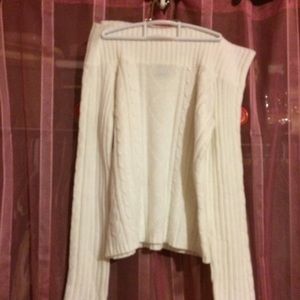 Rue 21, off the shoulder white sweater, size L