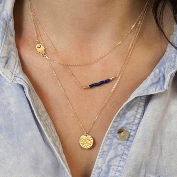 Jewelry - Layer gold chain. Alloy necklace