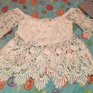 White see through shirt