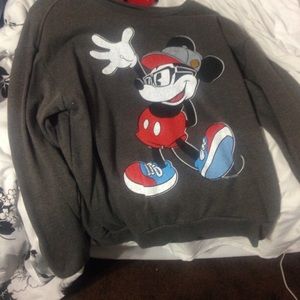 Mickey house off the shoulder shirt