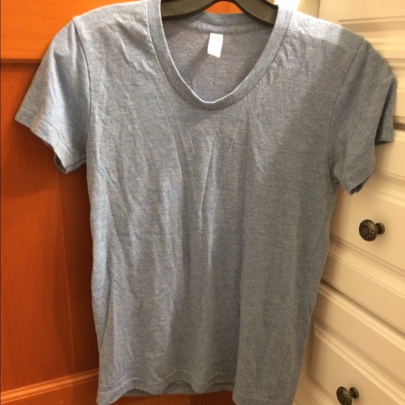 American Apparel light blue tee