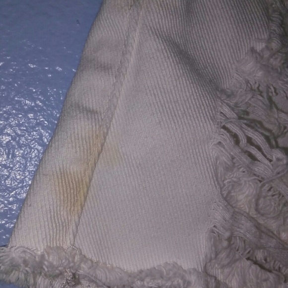 Ripped White Jean Shorts F21 - Picture 3 of 4