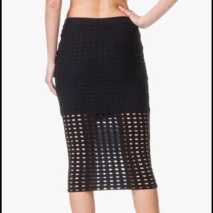 T by Alexander Wang Skirts - T BY ALEXANDER WANG CIRCULAR HOLE JAQUARD SKIRT T by Alexander Wang Skirts - T BY ALEXANDER WANG CIRCULAR HOLE JAQUARD SKIRT