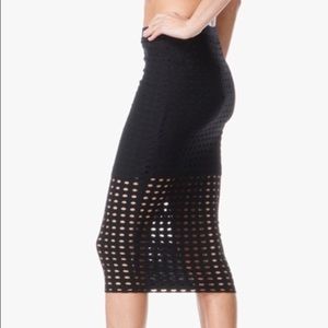T by Alexander Wang Skirts - T BY ALEXANDER WANG CIRCULAR HOLE JAQUARD SKIRT T by Alexander Wang Skirts - T BY ALEXANDER WANG CIRCULAR HOLE JAQUARD SKIRT