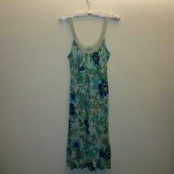 FP floral dress with beaded straps