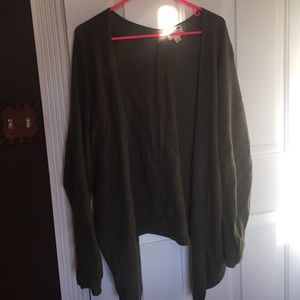 LA Hearts olive green cardigan/sweater