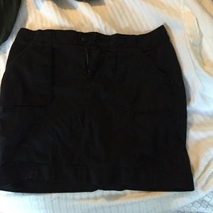 Black knee length skirt