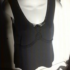 Navy top by The Loft Ann Taylor.