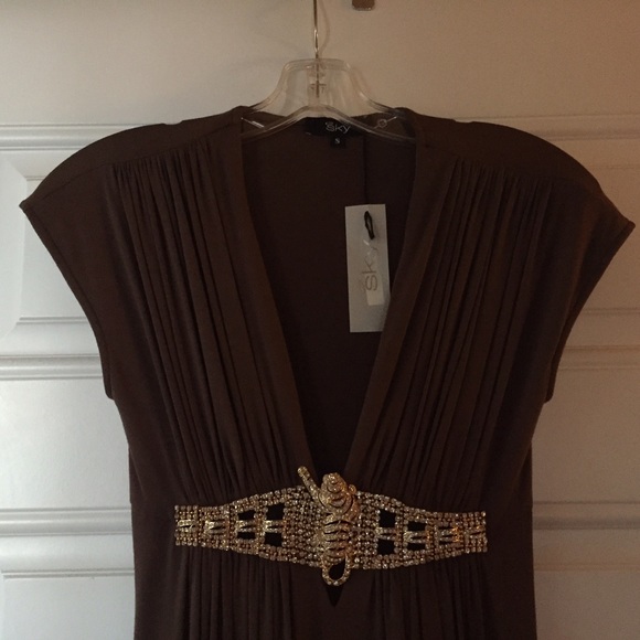 Brown dress, brand name Sky - with tags - Picture 2 of 4