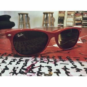 Red Ray-Ban New Wayfarers