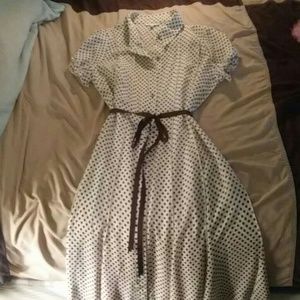 A very lovely ribbon belted party dress