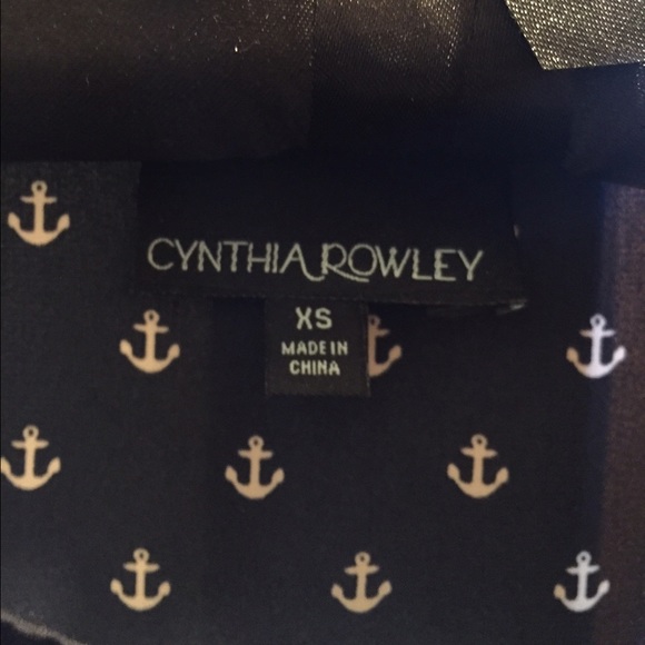 Cynthia Rowley Anchor Blouse - Picture 3 of 4