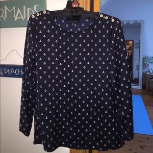 Cynthia Rowley Anchor Blouse