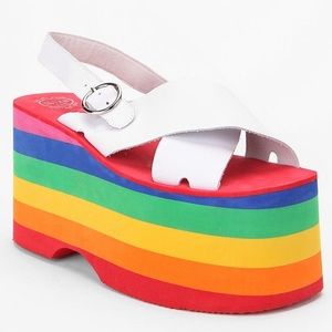 Jeffrey Campbell Rainbow Starlight Eva Sandal