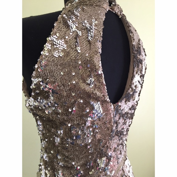 TFNC | Silver & Gold Dust Sequin dress from ASOS - Picture 3 of 4