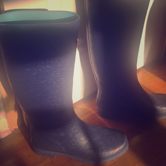 Navy Blue Ugg Rain Boots