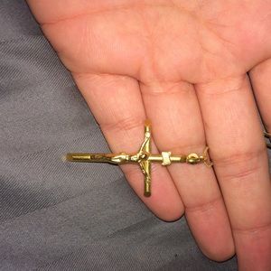 Real gold cross with chain!