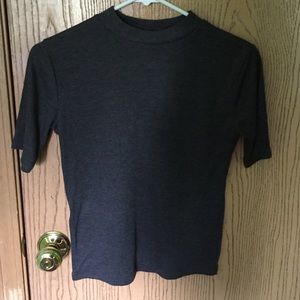 Grey Mock Turtle Neck