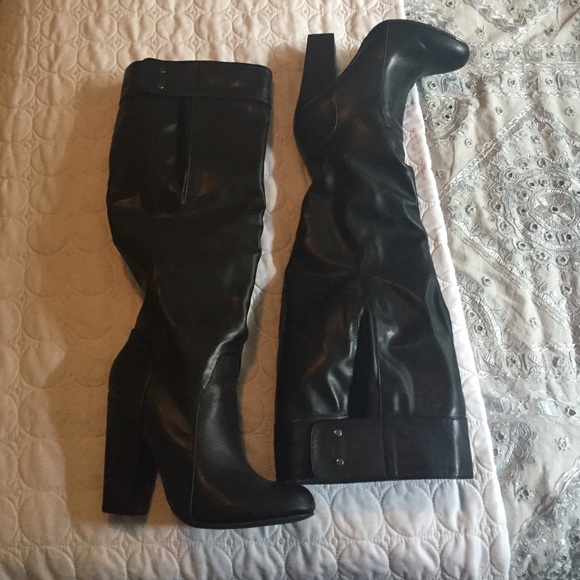 Knee high leather boots