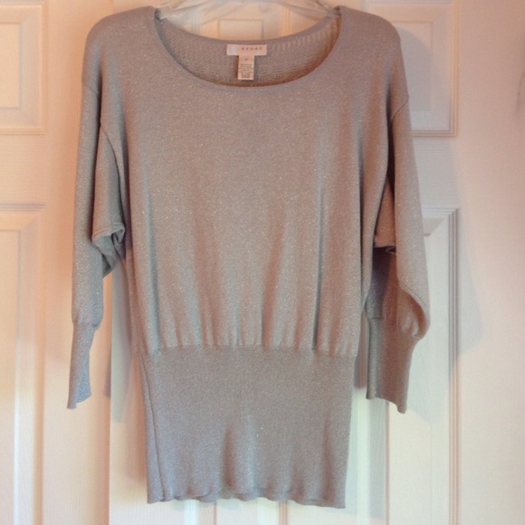 Kenar Sweaters - Sparkly silver sweater