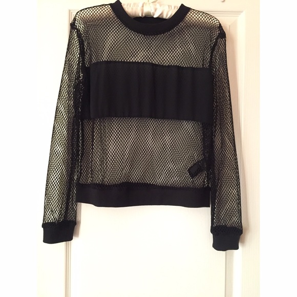 Black Netted Top by H&M