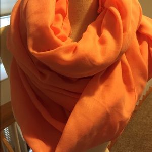 Peach infinity scarf