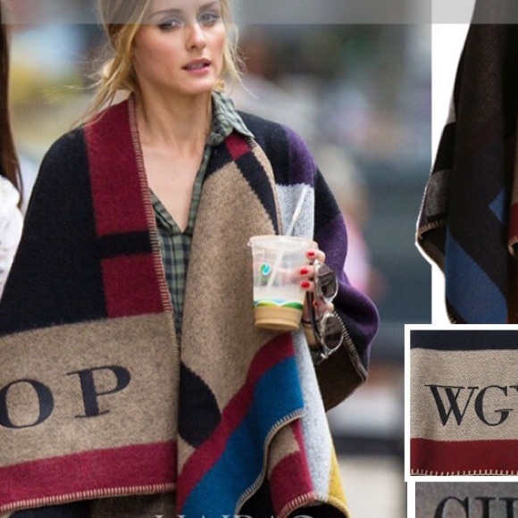 🎀 Cashmere Monogram Cape 🎀