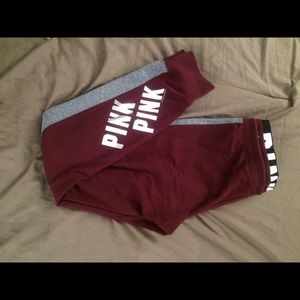 SOLD VS pink Burgundy Sweat Pants Joggers